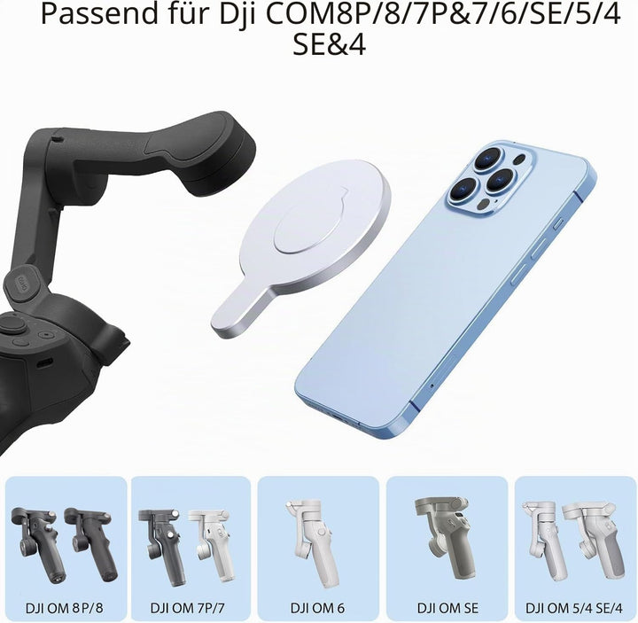 Aerbeis DJI Magnetische Ringklemmhalterung – für Magsafe DJI OM 6 / OM 5 / OM 4 / OM 4 SE Adapterhal