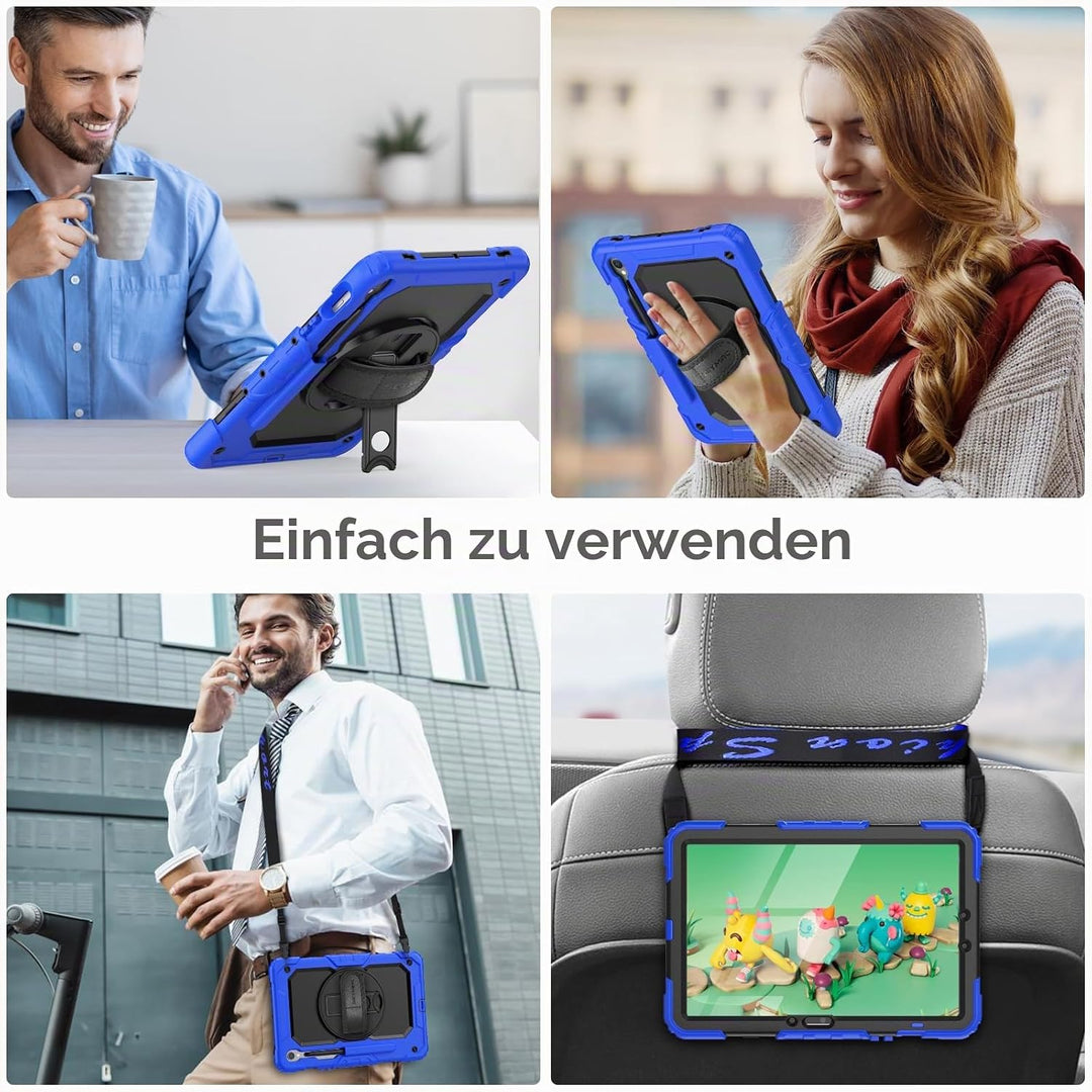 SEYMAC Hülle für Samsung Galaxy Tab S10 Lite / S10 FE / S9 FE 10,9 Zoll / S9 11 Zoll, Stossfeste Hül