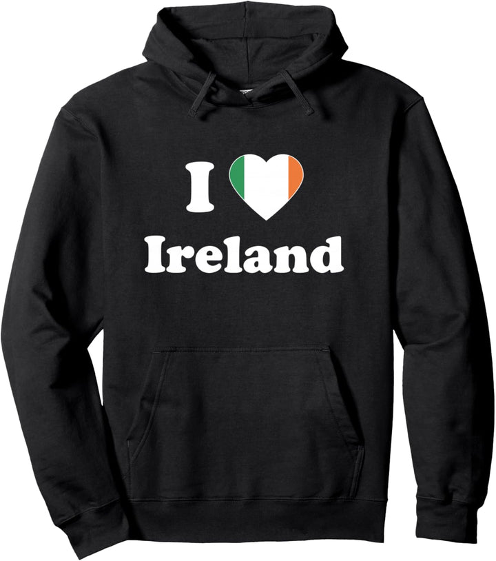 I Love Ireland I Heart Ireland Irish Pullover Hoodie