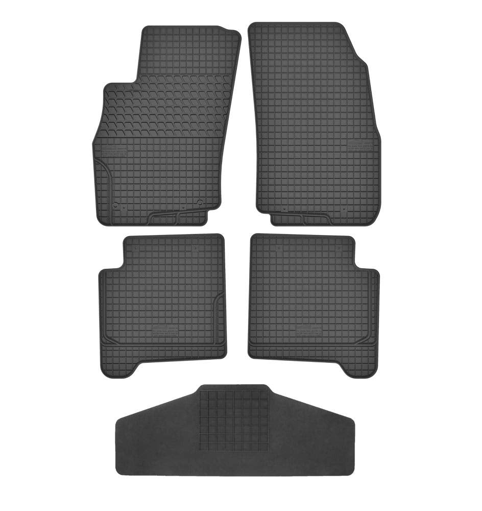 Fussmatten Vorne und Hinten 4er Set für FIAT Punto Evo 2009-2012 Gummi Gumimatten Vorne, Hinten, Vor