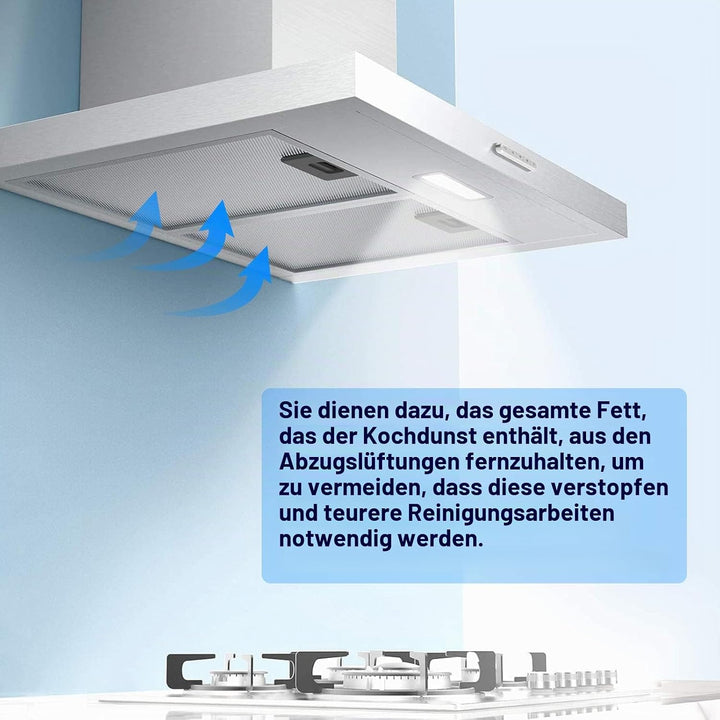 Antoble Aluminium-Fettfilter Austauschfilter Dunstabzugshauben für Küchenabzugshauben 320 x 260mm(2