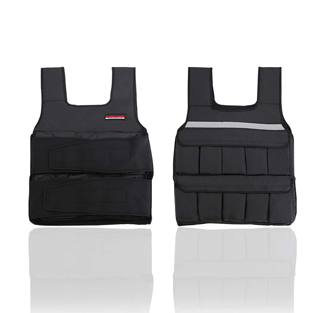 TrainHard 5 kg / 10 kg / 15 kg Verstellbare Gewichtsweste, Trainingsweste für Krafttraining, Laufen,