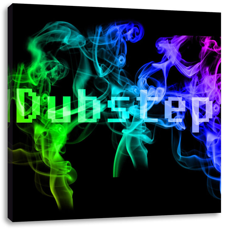 Pixxprint Electro Music Dubstep Boxen als Leinwandbild Quadratisch/Grösse: 70x70 / Wandbild/Kunstdru