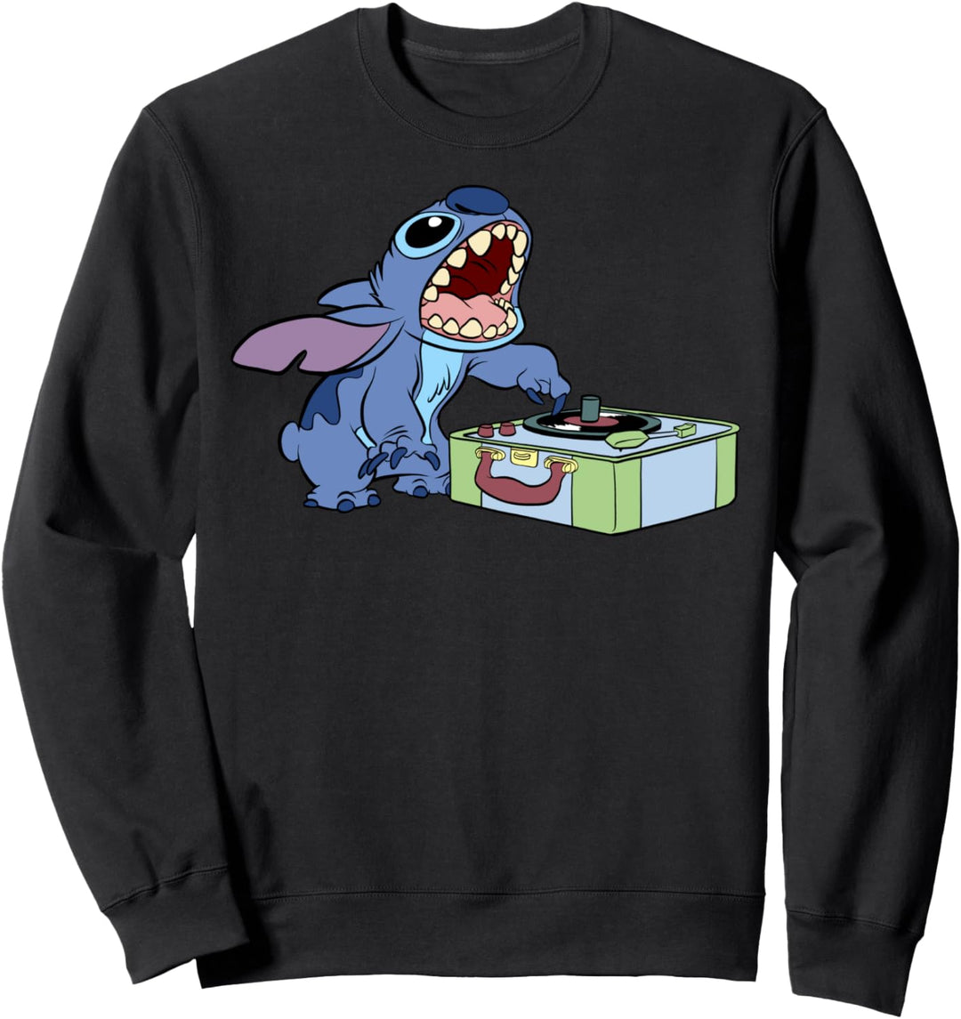 Disney Lilo & Stitch Record Player Stitch Sweatshirt