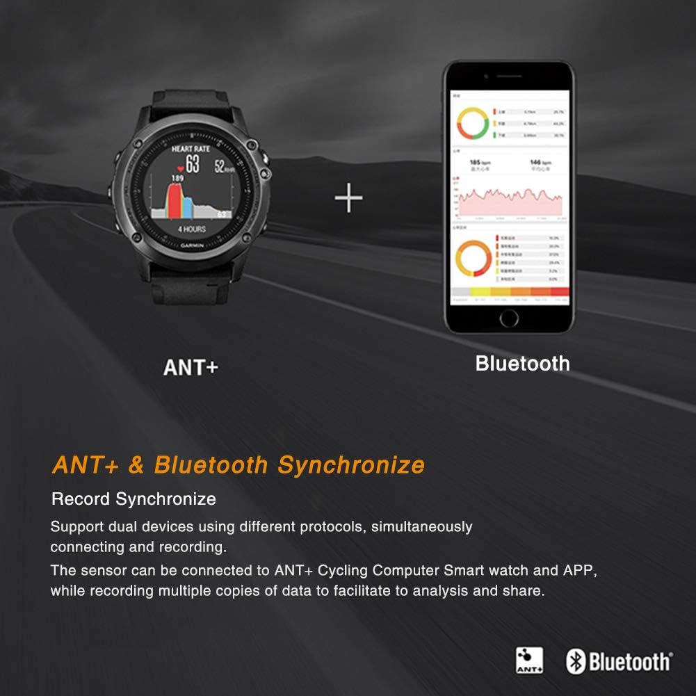 Magene S3 + Geschwindigkeitssensor und Trittfrequenzsensor, ANT+ und Buletooth 4.0 Drahtloser Fahrra