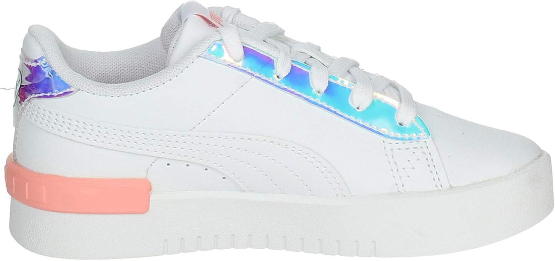 PUMA Mädchen Jada Crystal Wings Ps Sneaker 30.5 EU Puma White Peach Smoothie Puma Black, 30.5 EU Pum