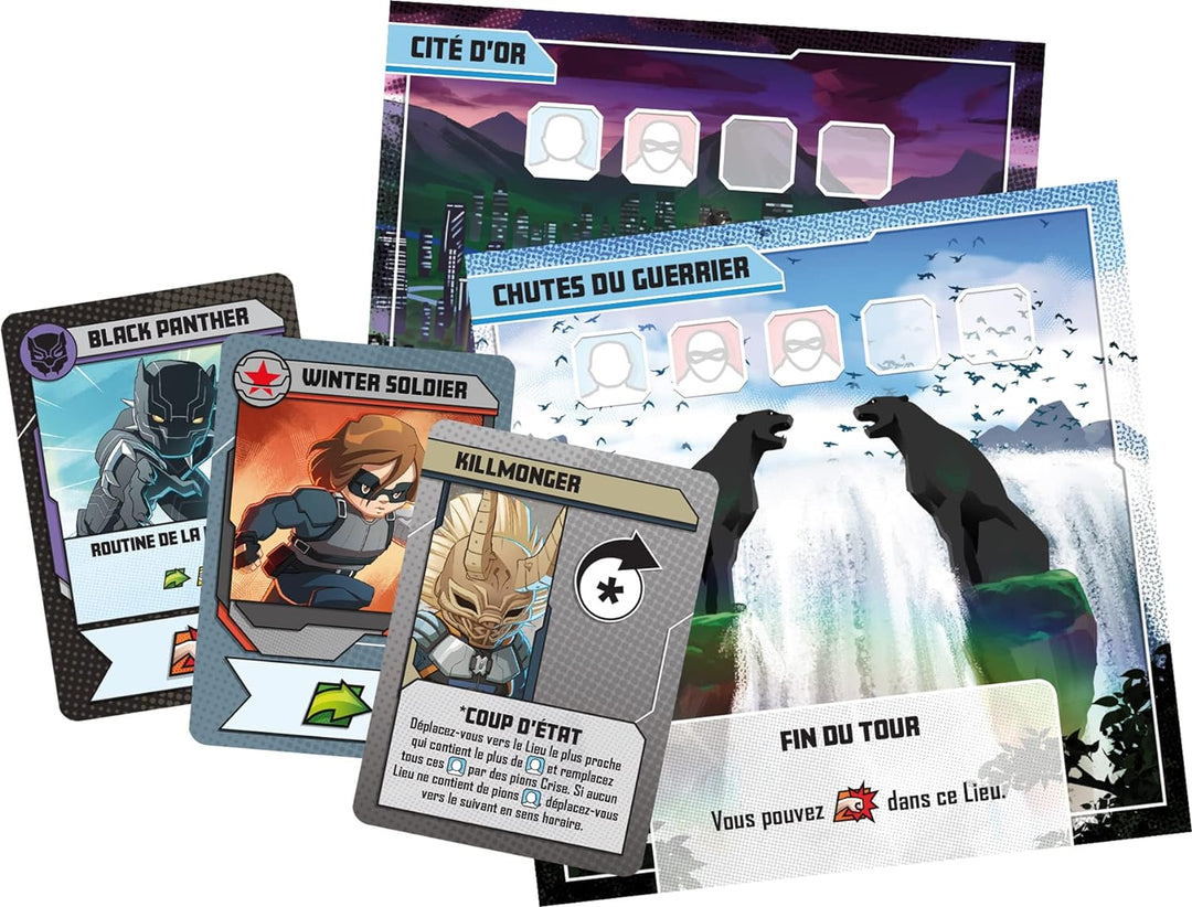Asmodee Cmon Marvel United Expansion The Ascension of Black Panther - Brettspiele - Kartenspiele - K