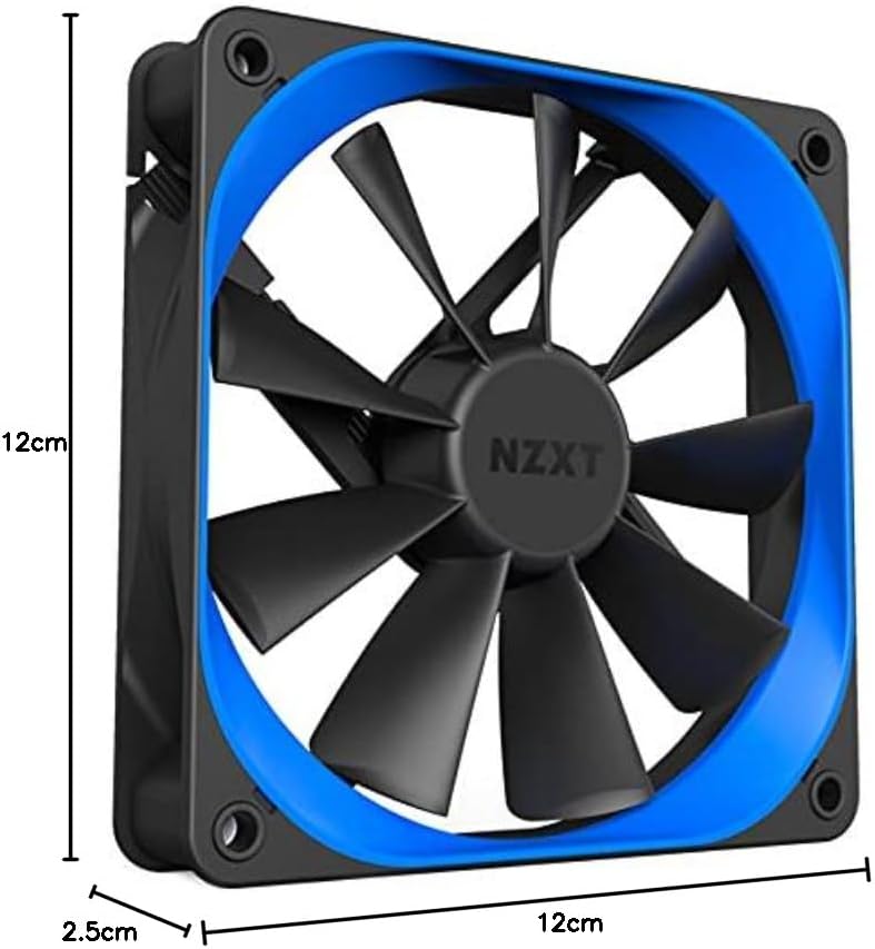 NZXT AER F - RF-AF140-B1 - 140mm - Winglet Designed Fan Blades - Fluid Dynamic Bearings - PWM Airﬂow