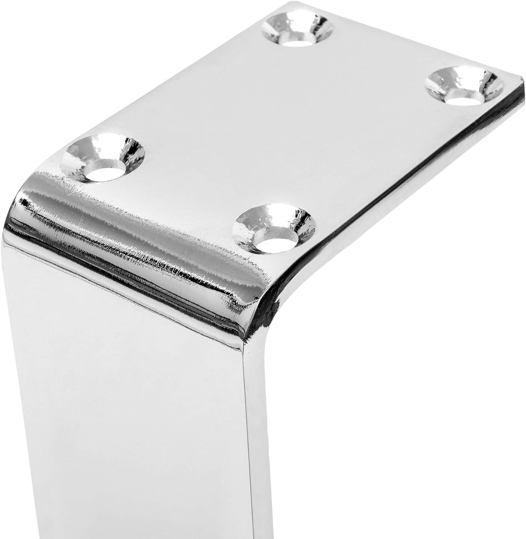HOLZWERK24 Rücklehne BRL 108 Stahl silber-chrome Bankrückenlehne Banklehne Halterung Profil für Bänk