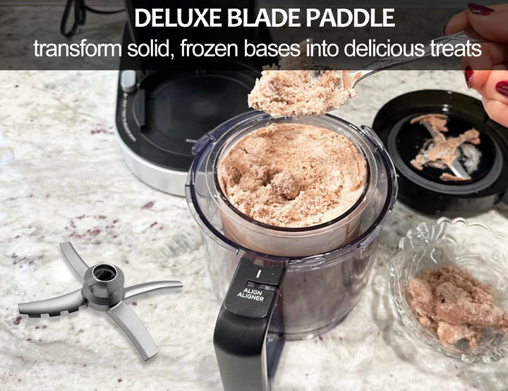 Ersatzklinge Kompatibel mit Ninja CREAMi Deluxe NC501EU NC502EU Eismaschine, Paddel Klinge Ersatztei