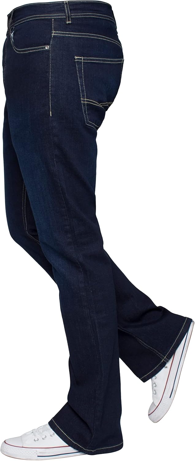 Enzo Herren Bootcut Jeans 28W / 30L Indigo, 28W / 30L Indigo