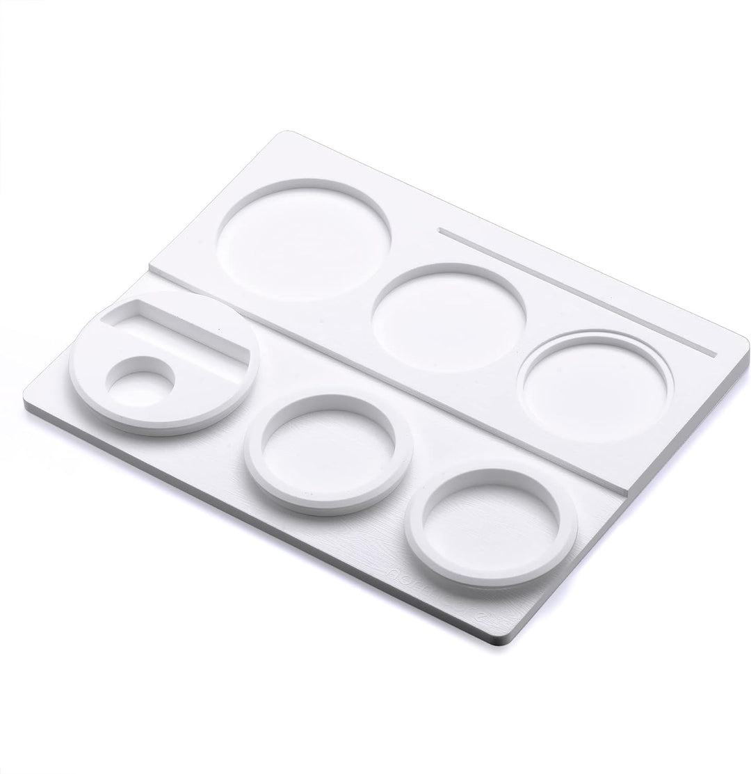 Normcore Tampermatte aus Silikon V2 - Weiss Tamping Matte aus Premium Silikon - Tamperstation - Anti