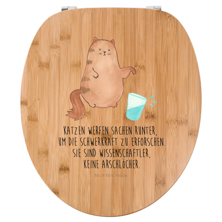 Mr. & Mrs. Panda Motiv WC Sitz Katze Wasserglas - Geschenk, Katzenmotiv, WC-Sitz, Katzen, Klodeckel,