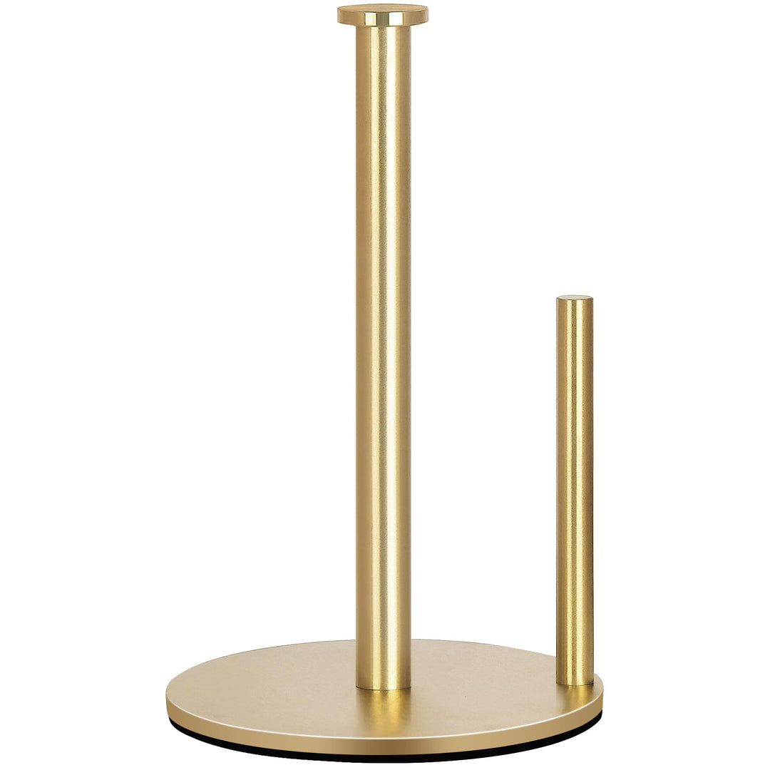 Gold Küchenrollenhalter Stehend, OBODING, Edelstahl Küchenpapierhalter für Standard und grosse Rolle