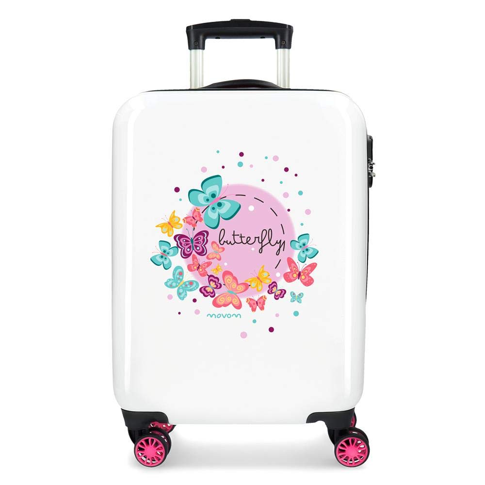 Movom Happy Time Kabinenkoffer Mehrfarbig 37x55x20 cms Hartschalen ABS Kombinationsschloss 32L 2,5Kg