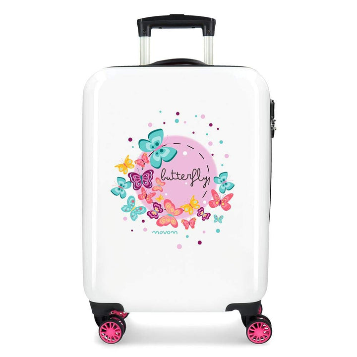 Movom Happy Time Kabinenkoffer Mehrfarbig 37x55x20 cms Hartschalen ABS Kombinationsschloss 32L 2,5Kg