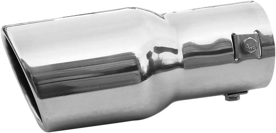 Auspuffblende Endrohr Auspuff Universell Schalldampf Edelstahl Oval bis 55mm Chrom AutoHobby