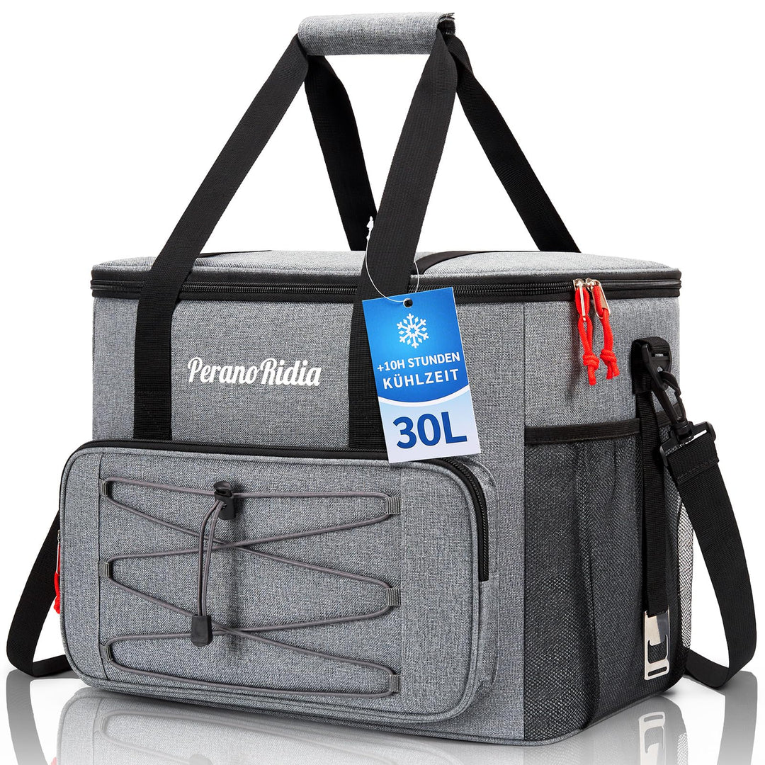 Kühltasche Faltbar für Unterwegs, Isoliertasche Thermotasche Cooler Bag für Essen & Getränke, Tragba