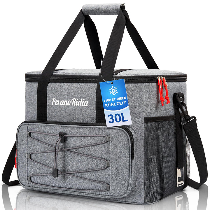 Kühltasche Faltbar für Unterwegs, Isoliertasche Thermotasche Cooler Bag für Essen & Getränke, Tragba