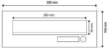 F-04 Edelstahl Mauerdurchwurf Briefkasten (Tiefe: 18-27 cm) - LETTERBOX24.de