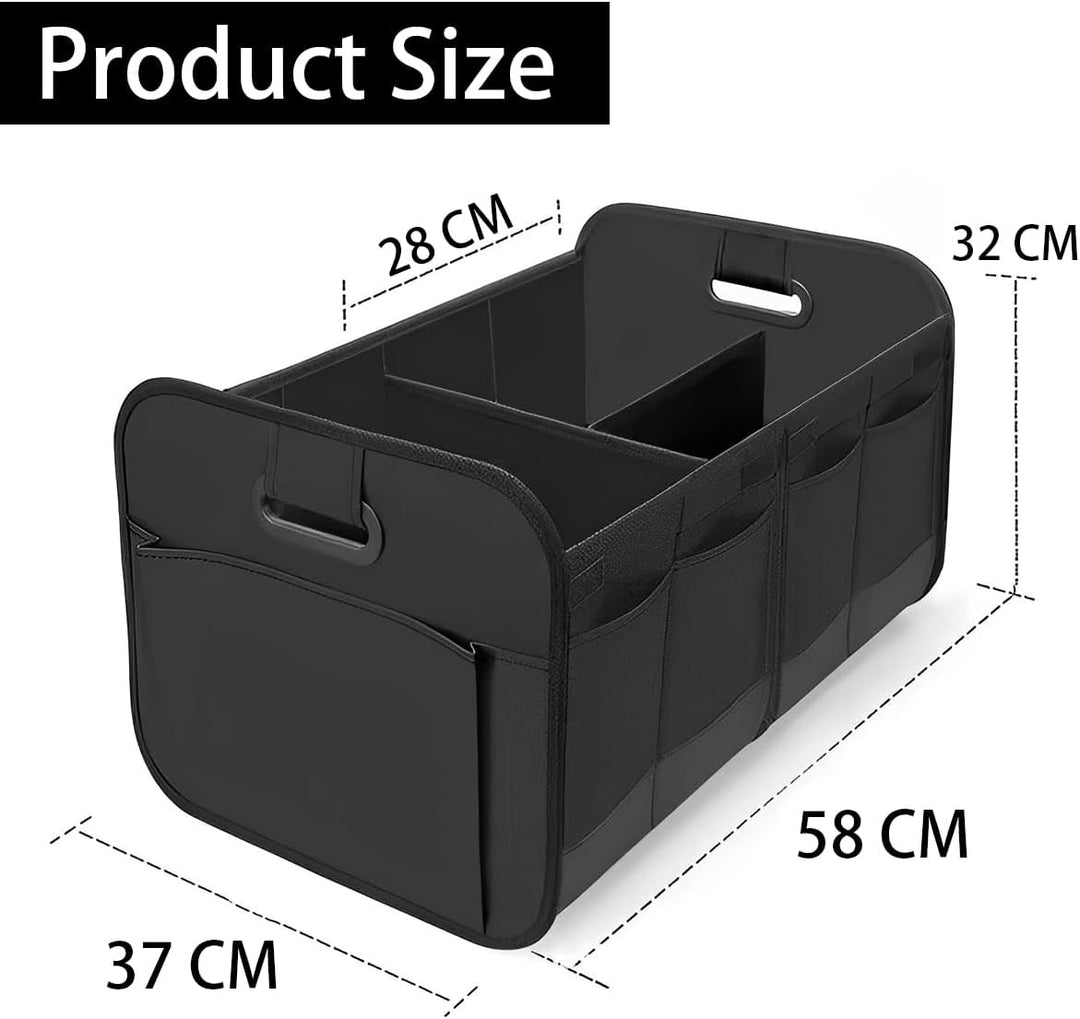 CGEAMDY Kofferraum Organizer, Auto Kofferraumtasche Faltbar & Stabil, Rutschfeste Auto Faltbox Aufbe
