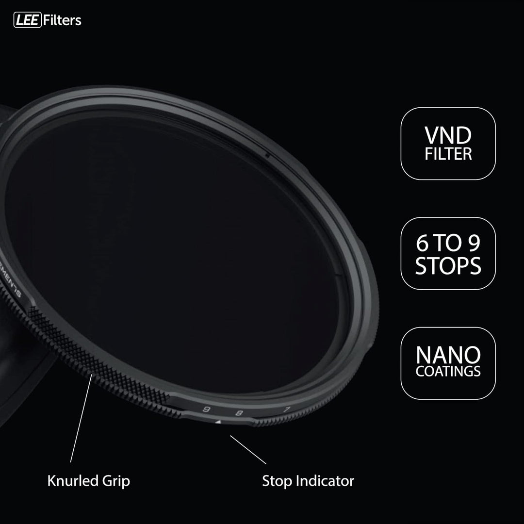 LEE Elements VND-Filter, variable Graufichte, mit 6 bis 9 Blenden für spiegellose und DSLR-Kameras 7