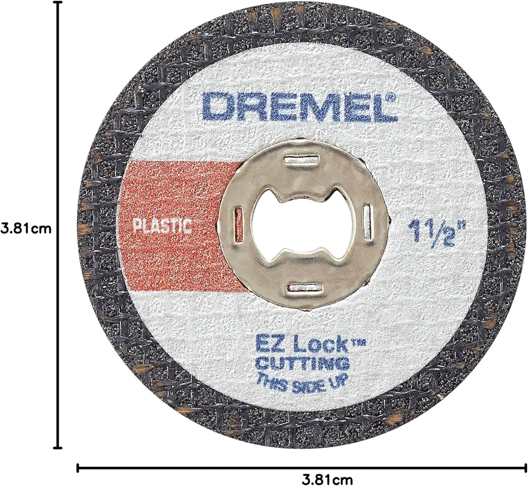 Dremel EZ476 1 1/2 Zoll EZ Lock Rotary Tool Trennscheiben für Kunststoff – 5 Stück Pack of 1, Pack o