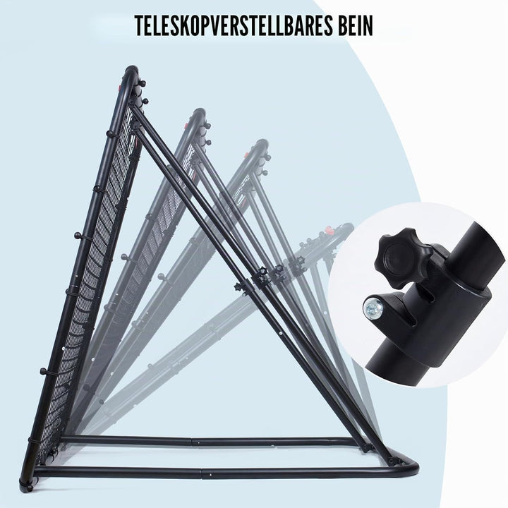 Leogreen Rebounder für Fussball, Fussball Rebounder Jugendlich, Teleskopische Stufenlose Einstellung