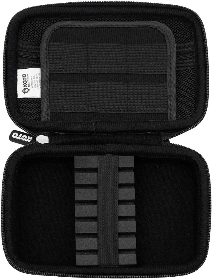 KOTO - Dartwallet Eva Medium Blau, Darttasche mit Reissverschluss, Dart Hülle, Dartkoffer, Darts Box