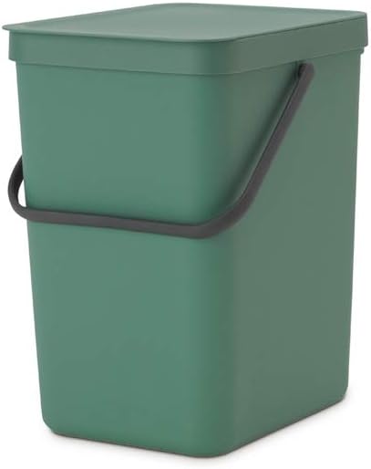 Brabantia Sort & Go Mülleimer, Kunststoff, Tannengrün, 25L Fir Green 25 Liter Mülleimer, Fir Green 2