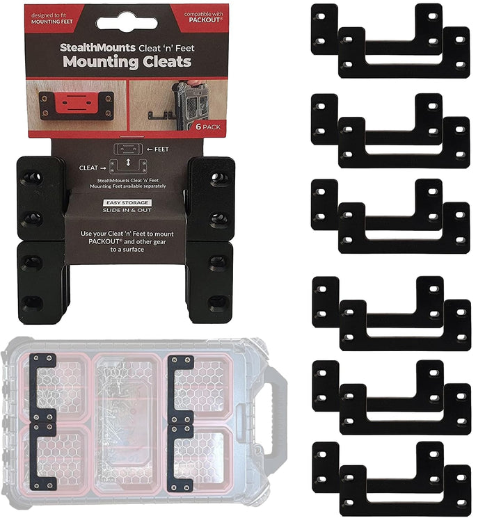 StealthMounts Packout Mounting Cleats 12 Pack | Milwaukee Packout Cleats | Milwaukee Packout Mountin