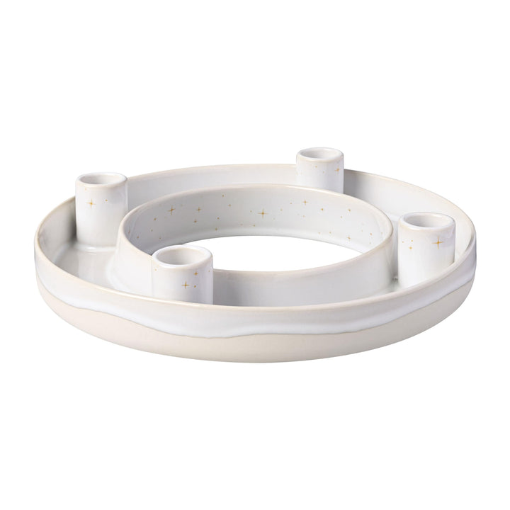 like. by Villeroy & Boch Winter Glow Adventskranz, 26x26x5,5 cm, Adventskranz