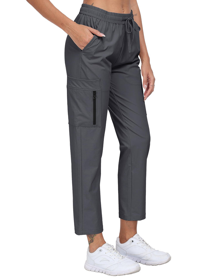 MoFiz Damen Cargohose Leichte Wanderhose Atmungsaktiv Trekkinghose Workout Casual Outdoorhose L Dunk