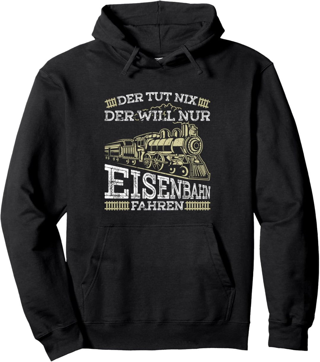 Zugführer Modellbahn Lokführer Lokomotive Zug Pullover Hoodie