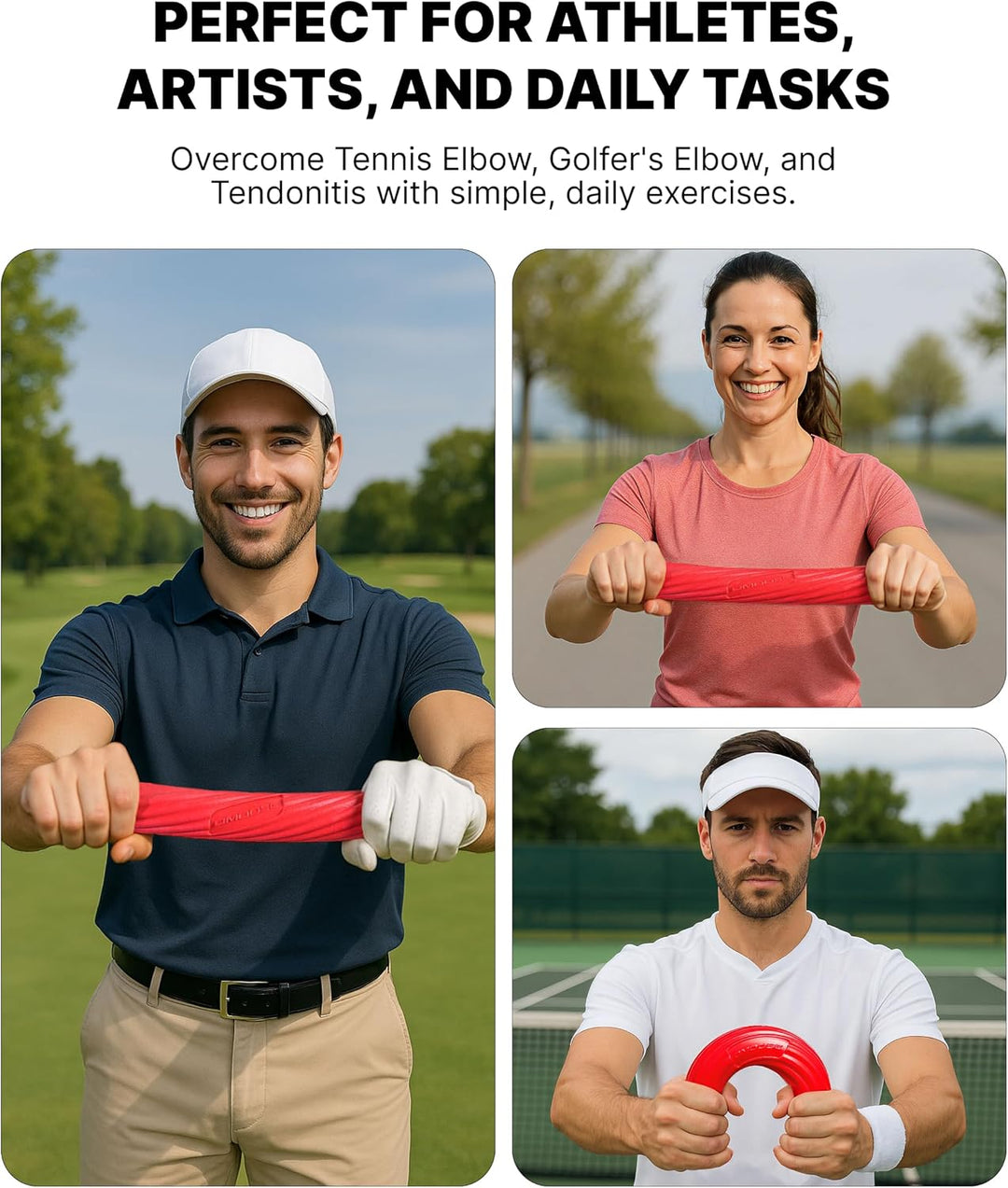 DMoose Flex Resistance Bar für Physiotherapie – Rutschfestes Geruchloses TPE-Material – Übungsstange