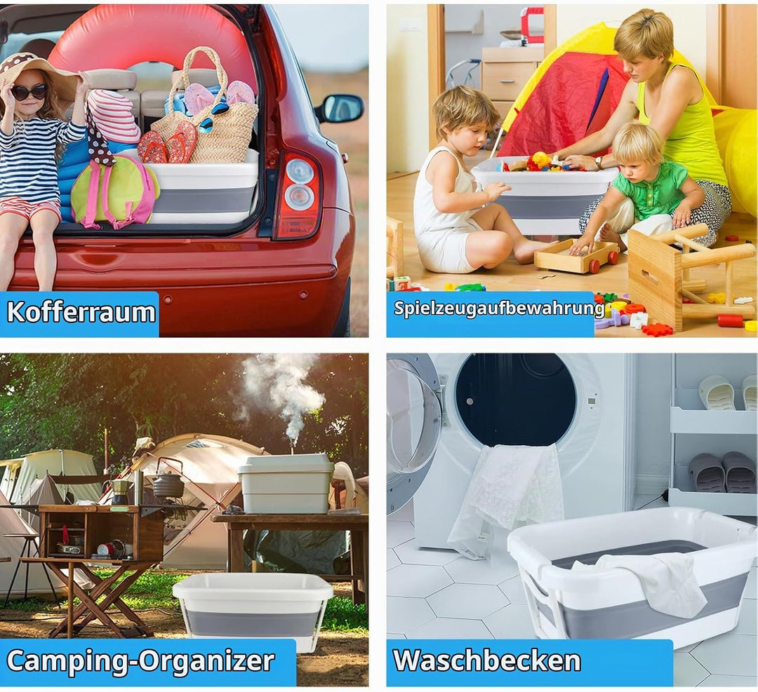 ddLUCK Faltbare Hundebadewanne, Tragbare Haustier-Badewanne, Faltbare Stabile Badewanne für Welpen K