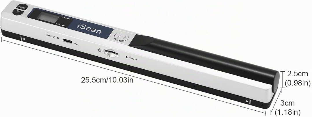 AOZBZ Tragbarer Dokumentenscanner, 900 DPI, Handgerät, USB-Bildscanner, A4, Farbfoto, mobiler Scanne