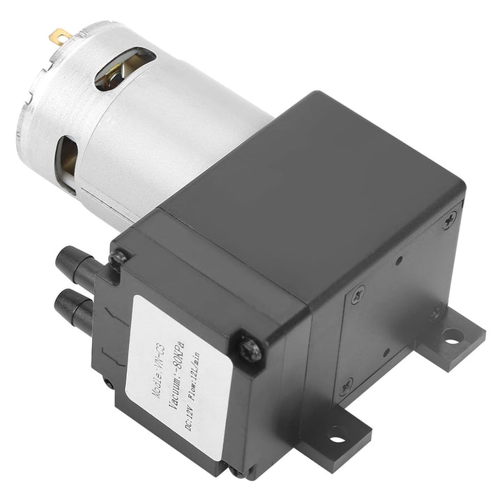 Ölfreie Pumpe, DC 12V Wasserpumpe 12L / Min 12W Mini-Ölfreie Vakuumpumpe -80KPa Geräuscharme kleine