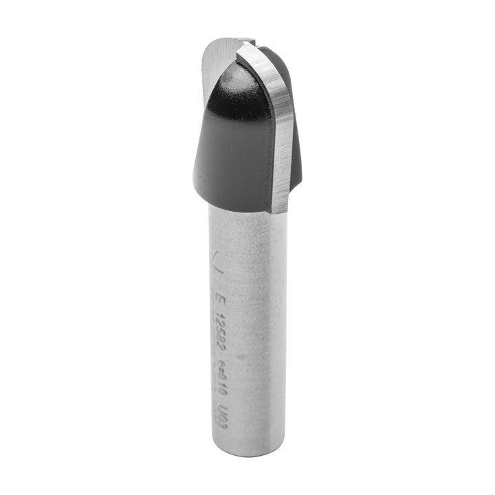 ENT 12582 Wasserrinnenfräser HW, Schaft (S) 8 mm, Durchmesser (D) 12,7 mm, NL 15,9 mm, R 6,35 mm, SL