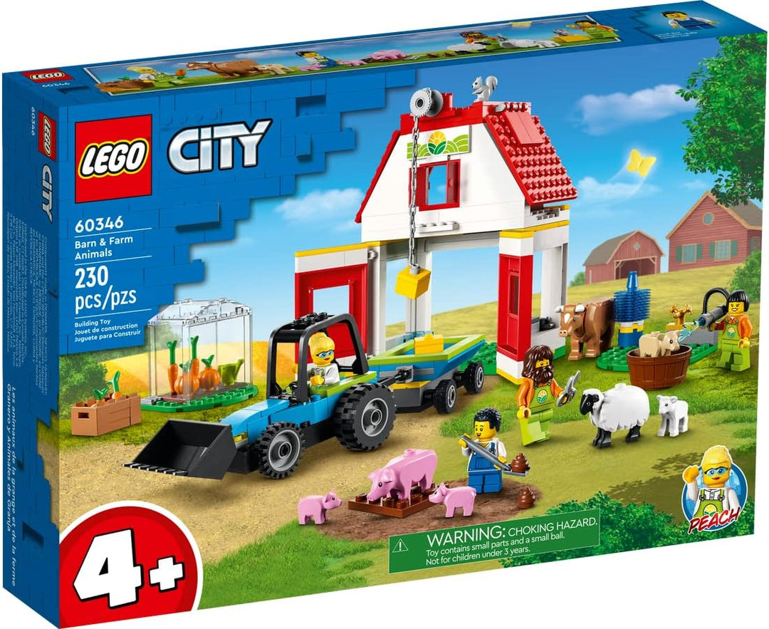 Ameet Verlag Lego City Set: Bauernhof mit Tieren 60346 + Kinderspielplatz 30588 Polybag, 60345, 3058