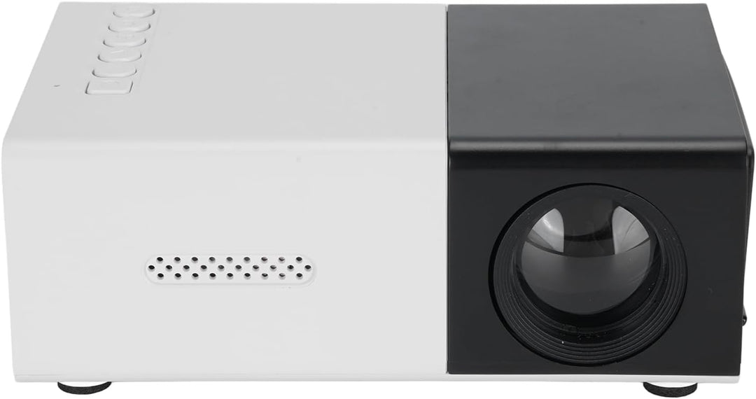 Projector, 1080p HD Tragbarer Filmprojektor, Smart Home Projector mit HDMI, USB, 3.5 Sound -Schnitts