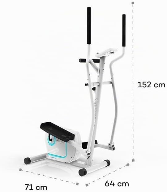 Klarfit Myon Cycle Heimtrainer Fahrrad - Ergometer Fahrrad mit 12 kg Schwungmasse, Hometrainer mit P