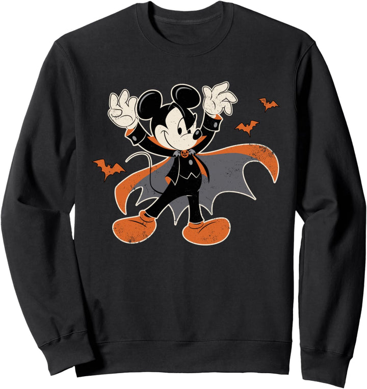 Disney Mickey Mouse Spooky Dracula Costume Halloween Sweatshirt