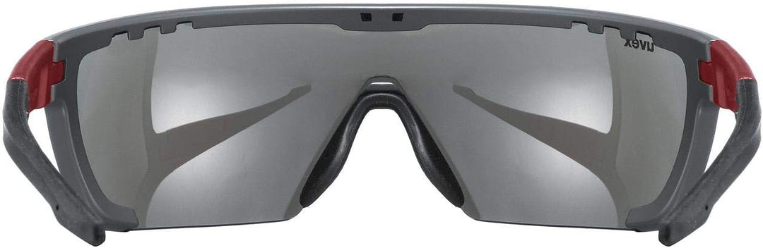 Uvex Unisex Sportstyle 707 Sportbrille (1er Pack) Einheitsgrösse grey red mat/silver, Einheitsgrösse