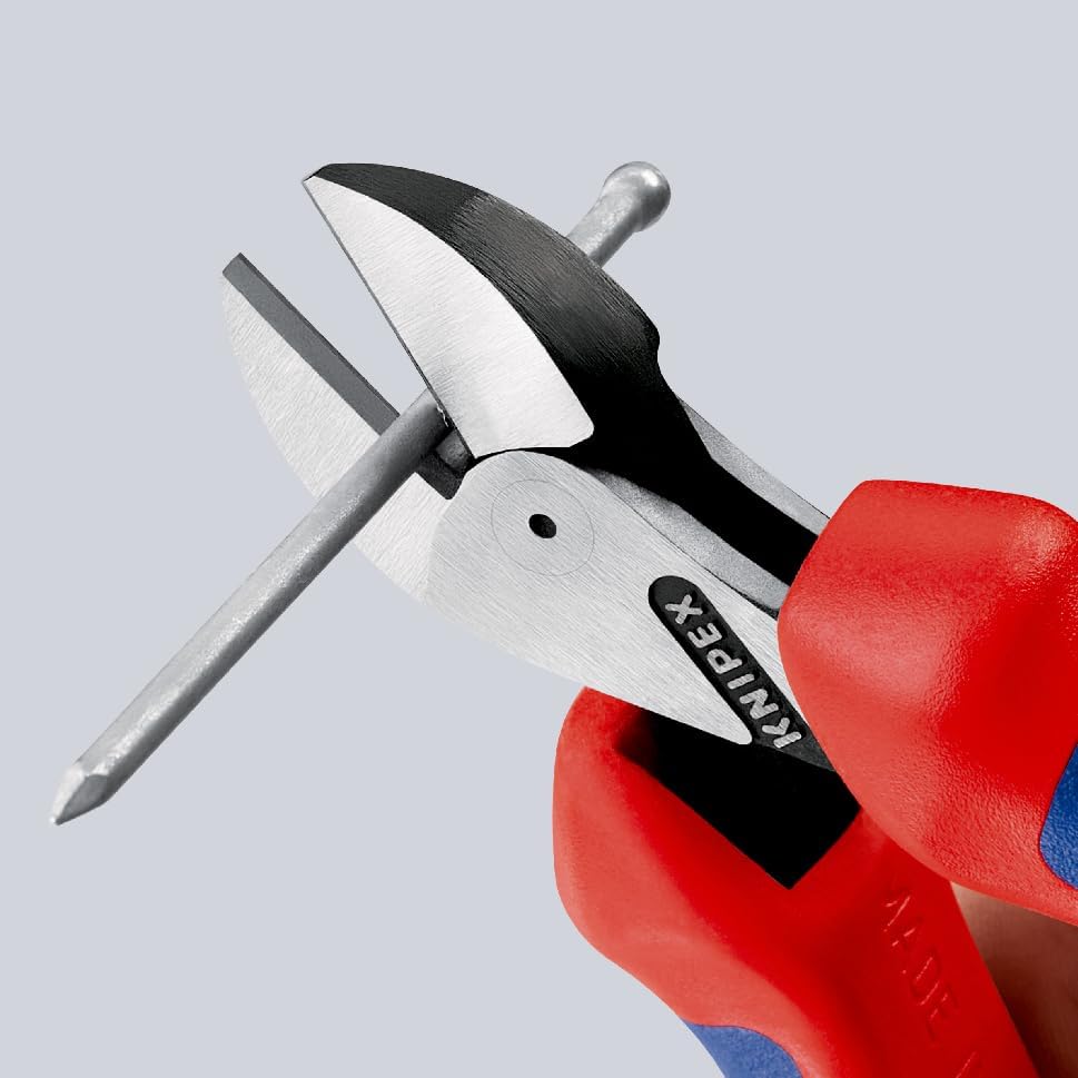 Knipex Kraft-Seitenschneider schwarz atramentiert, mit Mehrkomponenten-Hüllen 160 mm 74 02 160 atram