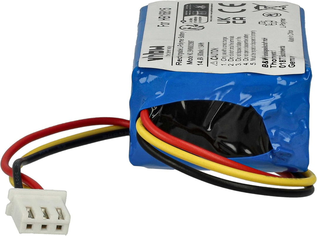 vhbw Akku kompatibel mit Hobot 298, 368, 388 Home Cleaner Heimroboter (800mAh, 14,8V, Li-Ion)