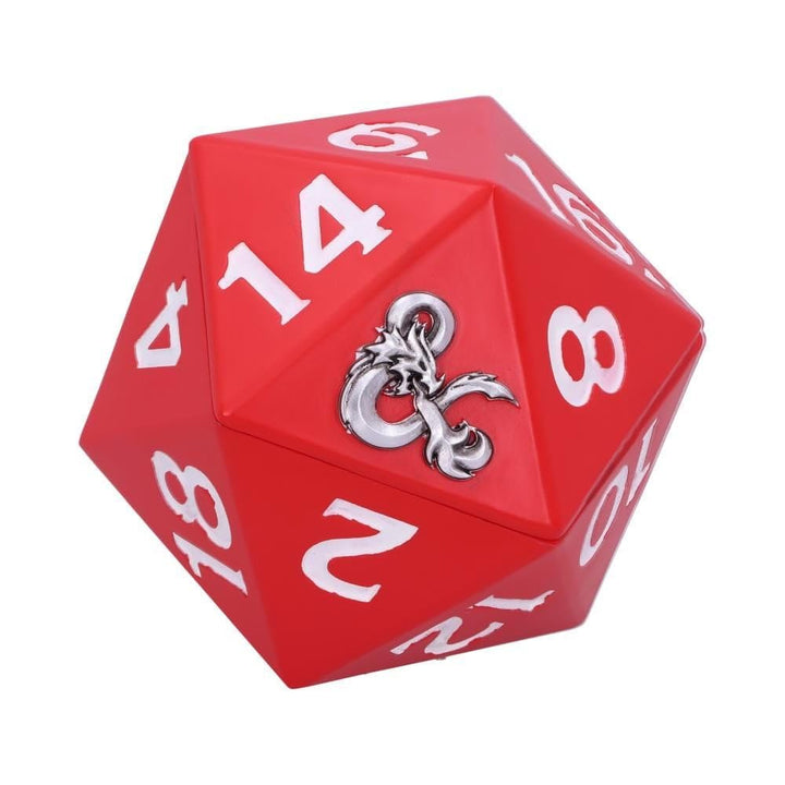 Nemesis Now, 13,5 cm Offiziell lizenzierte Dungeons & Dragons D20 Würfelaufbewahrungsbox, Harz, Blac