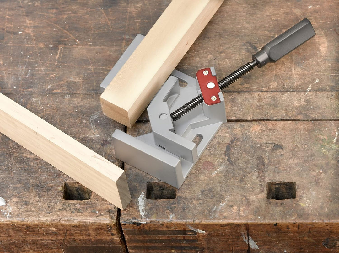 kwb 9833-00 Winkel-Spanner für rechte Winkel 90°, Spannweite 68 mm, Backenhöhe 35 mm, drehbare Spind