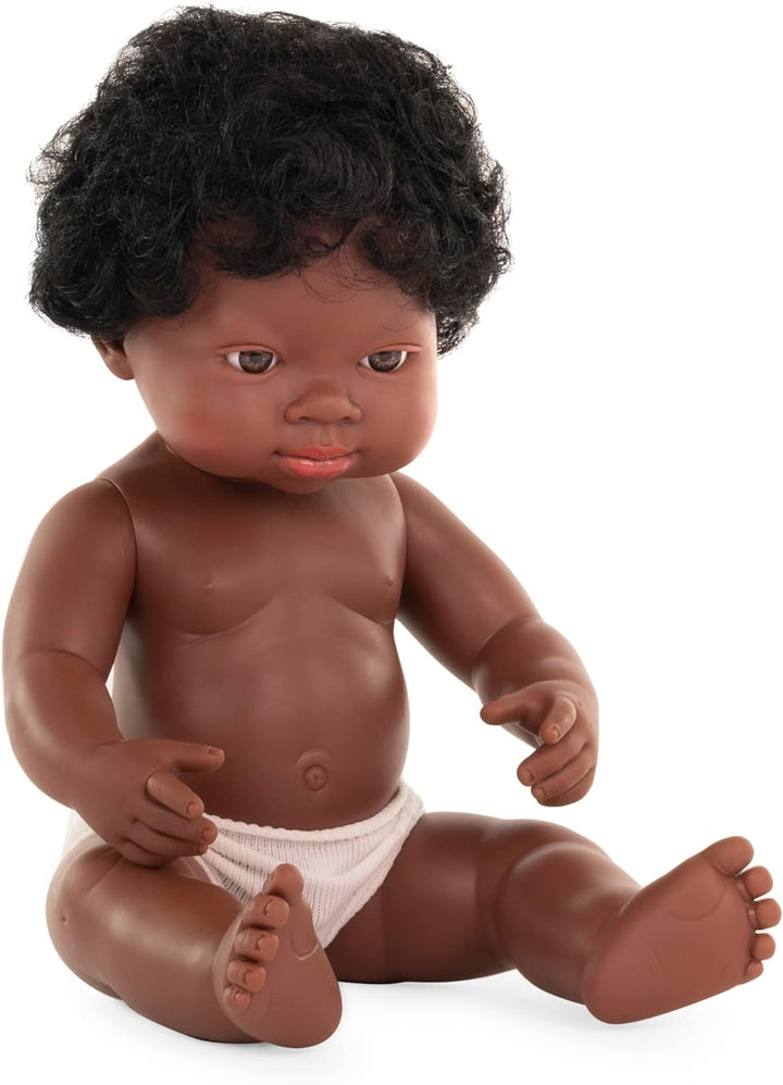 Babypuppe afrikanischer Junge 38cm-31053