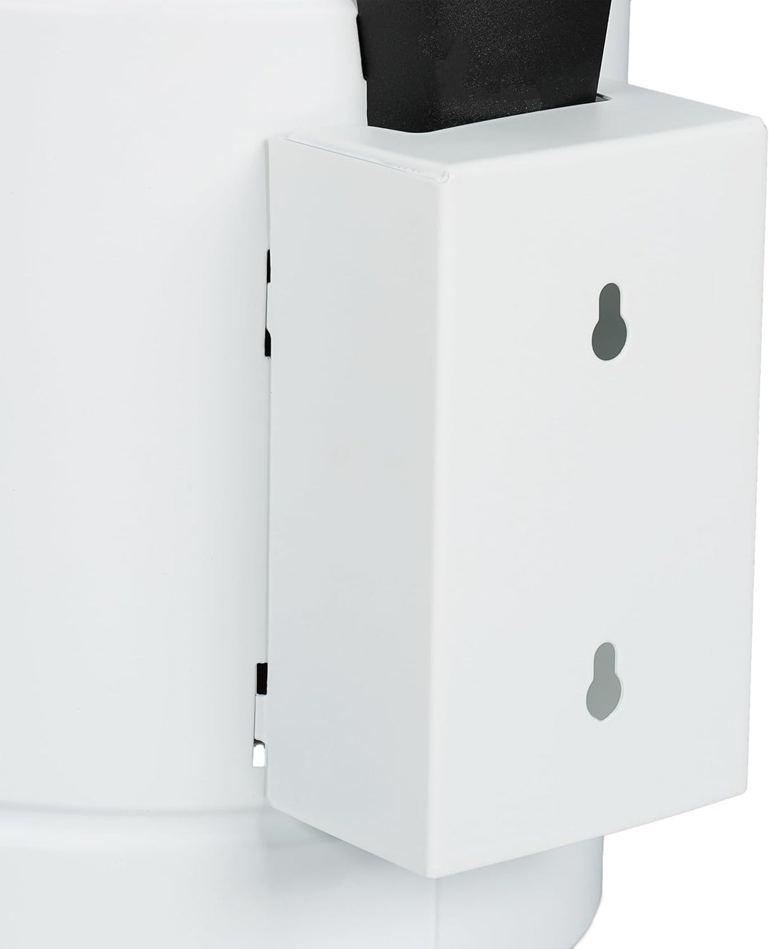 Relaxdays Kosmetikeimer Wandmontage, 3 Liter, Absenkautomatik, Inneneimer, Metall, runder Badezimmer